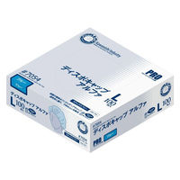 川西工業 不織布ディスポキャップ アルファ100枚ブルー L 7054BL 1箱(100枚入)