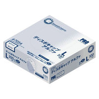 川西工業 不織布ディスポキャップ アルファ100枚ホワイト L 7054WL 1箱(100枚入)