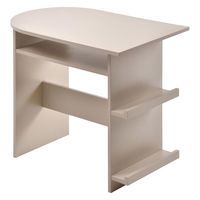 【軒先渡し】B.Bファニシング Noko ハーフラウンドテーブル 幅850×奥行540×高さ720mm ベージュ 1台（直送品）