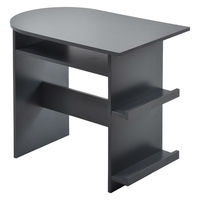 【軒先渡し】B.Bファニシング Noko ハーフラウンドテーブル 幅850×奥行540×高さ720mm ダークグレー 1台（直送品）