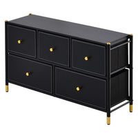 【軒先渡し】B.Bファニシング Tidying 収納チェスト 幅1000×奥行315×高さ580mm ブラック 1台（直送品）