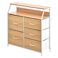 【軒先渡し】B.Bファニシング Regal 棚付きリビングチェスト ハイタイプ 幅845×奥行315×高さ870mm ナチュラル 1台（直送品）