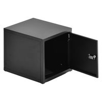 【軒先渡し】B.Bファニシング ロック付き収納 レクタンボックスS 幅300×奥行360×高さ300mm ブラック 1台（直送品）