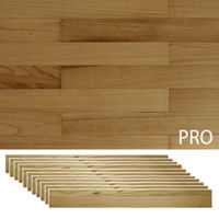 SOLIDECO -PRO- 壁に貼れる天然木パネル 11枚組(約1.66m2) SLDC-11P-P001KRI 1セット(11枚入)（直送品）