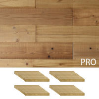 SOLIDECO -PRO- 壁に貼れる天然木パネル 44枚組(約6.64m2) SLDC-44P-P002AGE 1セット(44枚入)（直送品）