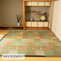 イケヒコ DXセレナ い草ラグ 870×1740mm グリーン 1030290120102 1枚（直送品）