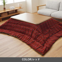イケヒコ TYチェック 掛け レッド 200×250cm 1330230240802 1個（直送品）