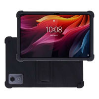 エムディーエス  Lenovo Tab K11 Plus対応 耐衝撃シリコンケース ブラック MDS-SCCLTK11PBK（直送品）