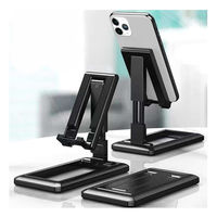 エムディーエス  スマートフォンスタンド(折りたたみ式・軽量タイプ) MDS-SPSTD01BK（直送品）