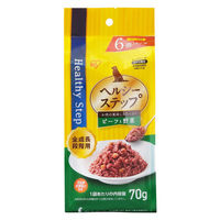 ヘルシーステップ 全成長段階用 ビーフと野菜（70g×6個）1袋 アイリスオーヤマ ドッグフード ウェット パウチ
