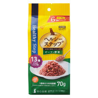 ヘルシーステップ 13歳からのシニア用 ビーフと野菜（70g×6個）1袋 アイリスオーヤマ ドッグフード ウェット パウチ