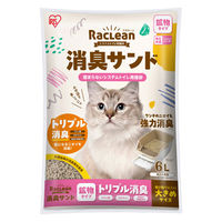 システムトイレ用 猫砂 ラクリーン 消臭サンド 鉱物タイプ 大きめ 国産 6L 1袋 アイリスオーヤマ