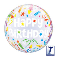 490mmのバブルバルーン00009: BIRTHDAY LIT CANDLES 0201444007 1セット(10枚入)（直送品）