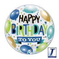 490mmバブルバルーン00026: HAPPY BIRTHDAY TO YOU 0201444024 1セット(10枚入)（直送品）