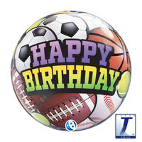 490mmバブルバルーン00015: BIRTHDAY SPORTS BALLS 0201444013 1セット(10枚入)（直送品）