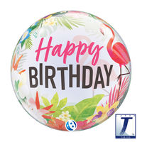 490mmバブルバルーン00013:TROPICAL BIRTHDAYPARTY 0201444011 1セット(10枚入)（直送品）