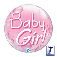 株式会社TakaraTec 490mmのバブルバルーン00033: BABY GIRL PINK 0201444031 1セット(10枚入)（直送品）