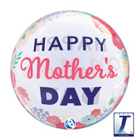 490mmのバブルバルーン MOTHER'S DAY FLORAL PASTEL 0201444040 1セット(10枚入)（直送品）