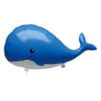 株式会社TakaraTec ぷかぷかクジラ バルーン 装飾 イベント お祭り 夏 リボン紐付き 0204010313 1セット(10枚入)（直送品）