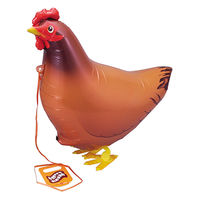 お散歩バルーン 風船 お散歩コッコヘリウム イベント お祭り 縁日 10枚入り 0204030021 1セット(10枚入)（直送品）