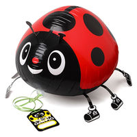 お散歩バルーン 風船 テントウムシレッドヘリウム イベント お祭り 10枚入り 0204030036 1セット(10枚入)（直送品）