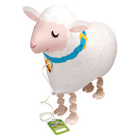 お散歩バルーン 風船 ヒツジ ヘリウム イベントお祭り 縁日 10枚入り 0204030044 1セット(10枚入)（直送品）