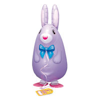 お散歩バルーン 風船うさちゃんパープル ヘリウム イベントお祭り 10枚入り 0204030035 1セット(10枚入)（直送品）