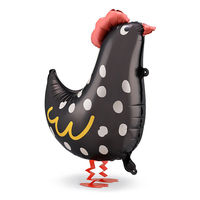 株式会社TakaraTec ルースター・鶏・バード(雄鶏)のデザインフィルムバルーン 風船 装飾 0210300013 1セット(5袋入)（直送品）