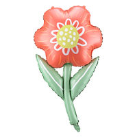 株式会社TakaraTec パステルカラーのフラワーデザインフィルムバルーン 風船 装飾イベント 0210300015 1セット(5袋入)（直送品）