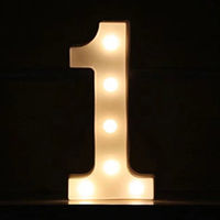 株式会社TakaraTec 誕生日やイベントの装飾に!LEDライト ナンバーズ「1」 0509010066 1個（直送品）