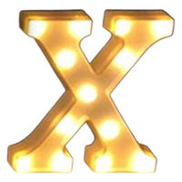 株式会社TakaraTec 誕生日やイベントの装飾に!アルファベットLEDライト レターズ「X」 0509010098 1個（直送品）