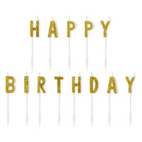 株式会社TakaraTec バースデーキャンドル ハッピーバースデー 誕生日 ケーキ 13本入り 0525052004 1個（直送品）