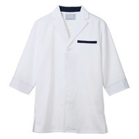 住商モンブラン 調理コート兼用7分袖 白/ネイビー SS ST002-01 1枚（直送品）