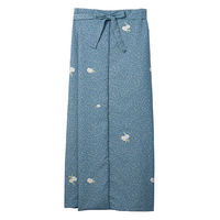 住商モンブラン 茶衣着スカート レディス 椿唐草ブルー L SB004-22 1枚（直送品）