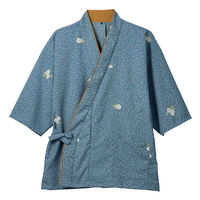 住商モンブラン 茶衣着上衣レディス7分袖 椿唐草ブルー S ST004-22 1枚（直送品）