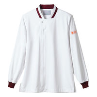 住商モンブラン サービスコート兼用長袖 白/ワイン LL ST001-0172 1枚（直送品）