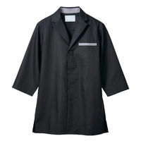 住商モンブラン 調理コート兼用7分袖 黒/グレー 3L ST002-93 1枚（直送品）