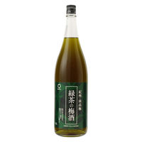 緑茶の梅酒 紀州南高梅 1800ml 1本 中野BC 梅酒 リキュール