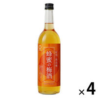 蜂蜜の梅酒 紀州南高梅 720ml 1セット（4本） 中野BC 梅酒 リキュール