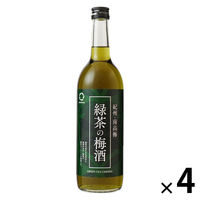 緑茶の梅酒 紀州南高梅 720ml 1セット（4本） 中野BC 梅酒 リキュール
