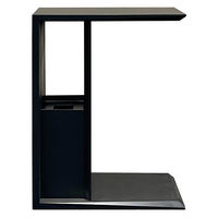【軒先渡し】吉桂 BOXサイドテーブル プリメラ 幅250×奥行420×高さ560mm ブラック 1台（直送品）