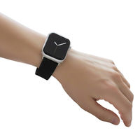 エアージェイ Apple Watchバンド(伸縮ナイロン) AWB-5 BK 1本（直送品）