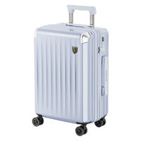 New Trip スーツケース 拡張機能・HINOMOTO超静音キャスター【NT-XB0502】 NT-XB0502 ヘイズブルー M 1台（直送品）