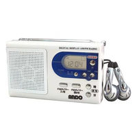 アンドーインターナショナル 時計付きおさんぽラジオ R13-824 1台（直送品）