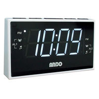 アンドーインターナショナル 見やすい!クロックラジオ RK14-895PZ 1台（直送品）