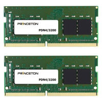 プリンストン DDR4-3200対応 増設メモリー 2枚組 PDN4/3200-8GX2 1組(2枚入)（直送品）
