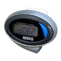 アンドーインターナショナル FMラジオ付きお散歩計 O12-820D 1台（直送品）