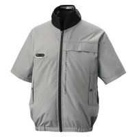 サンエス ハイブリッドクール半袖 6シルバー 5L EF92690S 1セット（直送品）