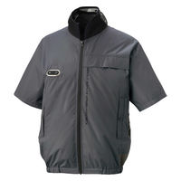 サンエス ハイブリッドクール半袖 89アイアングレー M EF92690S 1セット（直送品）