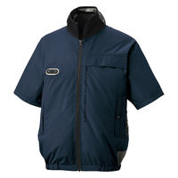 サンエス ハイブリッドクール半袖 3ネイビー LL EF92690S 1セット（直送品）